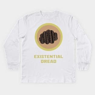 Merit Badge for Existential Dread Kids Long Sleeve T-Shirt